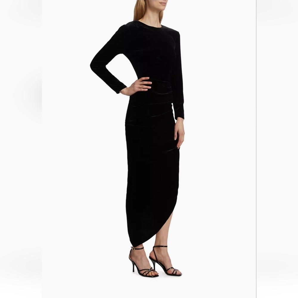 Veronica Beard black velvet Tristana dress NWT 0 $698